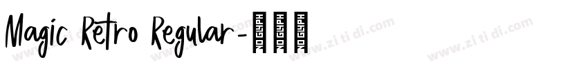 Magic Retro Regular字体转换